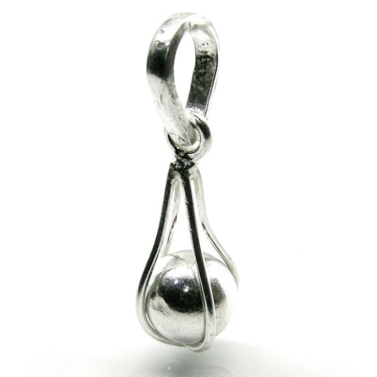 Pure Silver Ball Pendant in Cage – Chandi Pinjre Goli Locket for Astrology Remedy Pure Silver Ball Pendant in Cage – Chandi Pinjre Goli Locket for Astrology Remedy